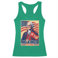 Funny George Washington Freedom Protest Racerback Tank Top No Kings