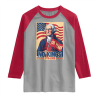 Funny George Washington Freedom Protest Raglan Shirt No Kings