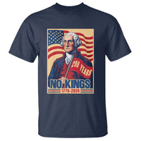 Funny George Washington Freedom Protest T Shirt No Kings