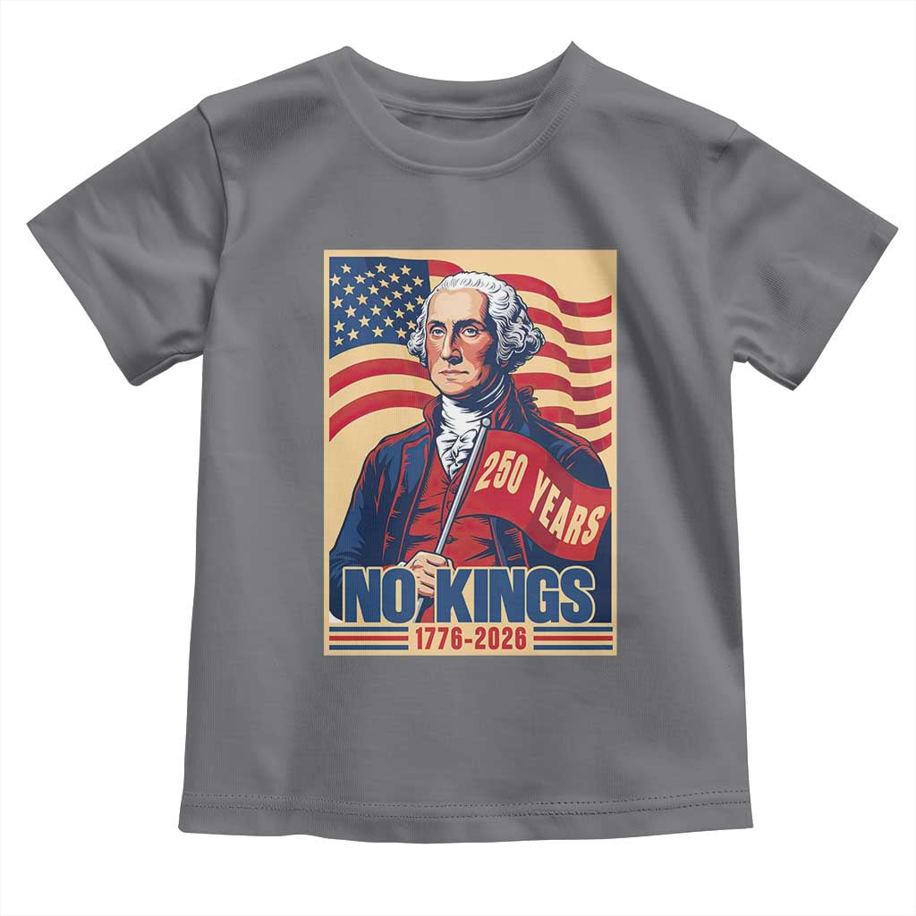 Funny George Washington Freedom Protest Toddler T Shirt No Kings