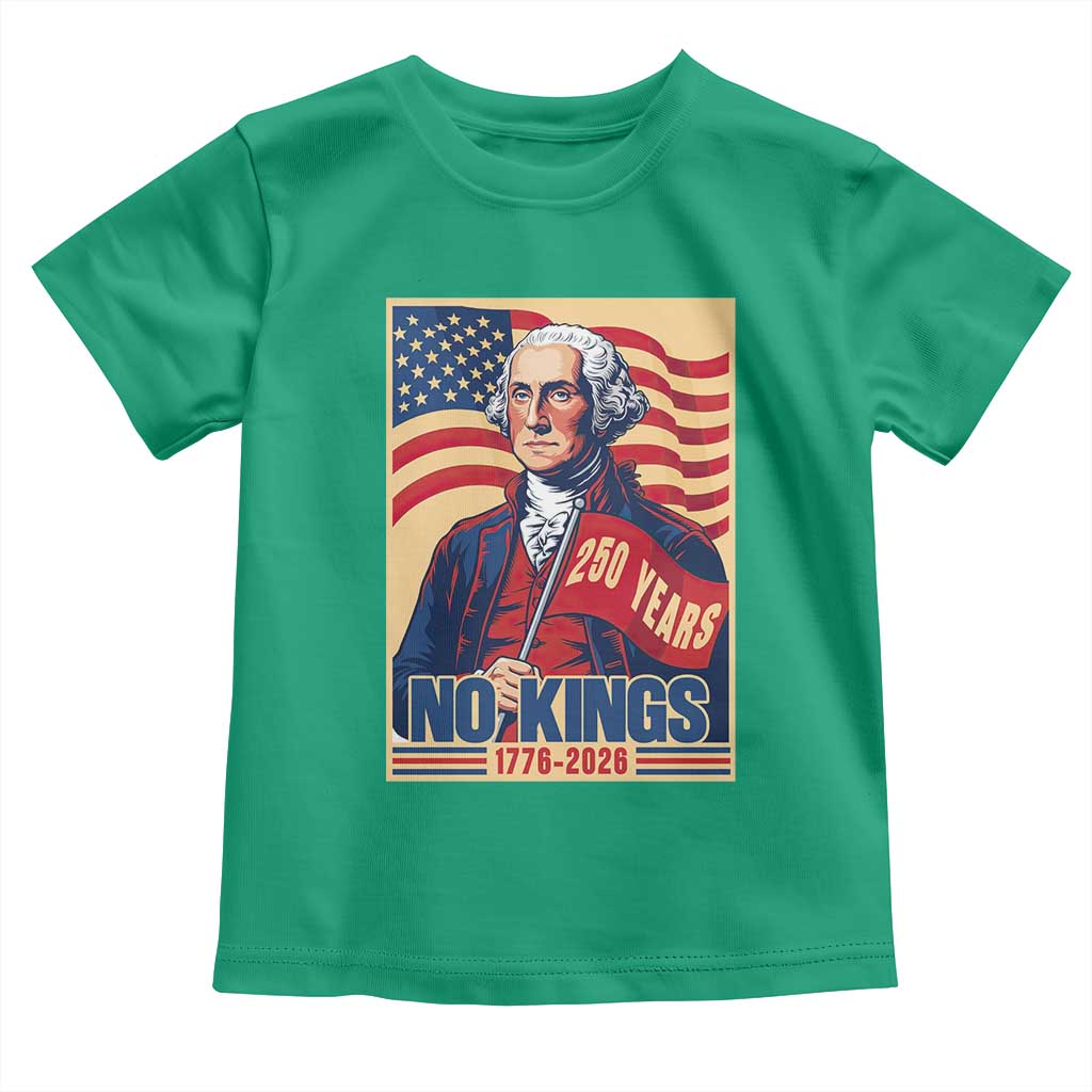 Funny George Washington Freedom Protest Toddler T Shirt No Kings