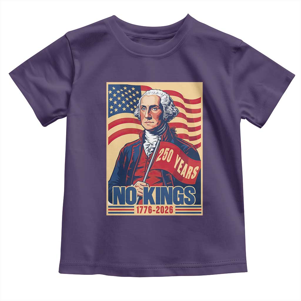 Funny George Washington Freedom Protest Toddler T Shirt No Kings