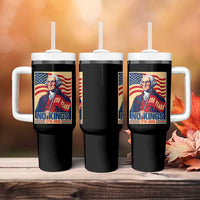 Funny George Washington Freedom Protest Tumbler With Handle No Kings