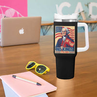 Funny George Washington Freedom Protest Tumbler With Handle No Kings