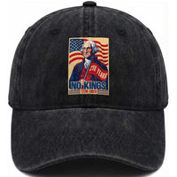 Funny George Washington Freedom Protest Washed Cotton Baseball Cap No Kings