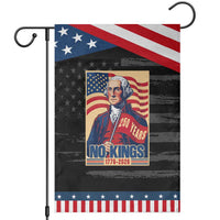 Funny George Washington Freedom Protest Garden Flag No Kings