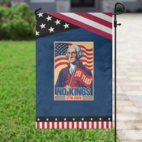 Funny George Washington Freedom Protest Garden Flag No Kings