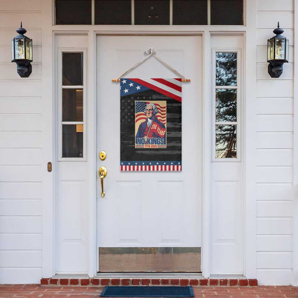 Funny George Washington Freedom Protest Garden Flag No Kings