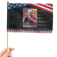 Funny George Washington Freedom Protest Patriotic Handheld Flag No Kings