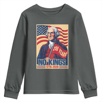 Funny George Washington Freedom Protest Youth Sweatshirt No Kings