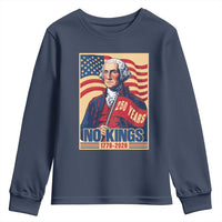 Funny George Washington Freedom Protest Youth Sweatshirt No Kings
