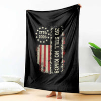 250 Still No Kings Throw Blanket Vintage Patriotic Flag