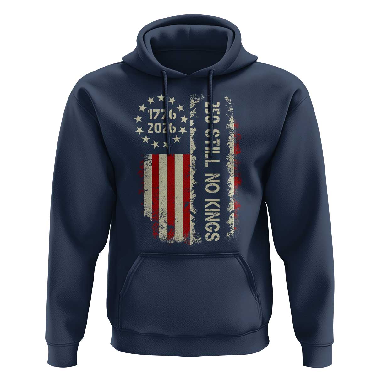250 Still No Kings Hoodie Vintage Patriotic Flag