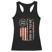 250 Still No Kings Racerback Tank Top Vintage Patriotic Flag
