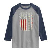 250 Still No Kings Raglan Shirt Vintage Patriotic Flag