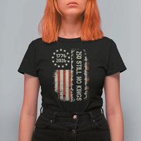 250 Still No Kings T Shirt For Women Vintage Patriotic Flag