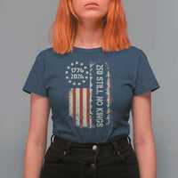 250 Still No Kings T Shirt For Women Vintage Patriotic Flag