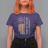 250 Still No Kings T Shirt For Women Vintage Patriotic Flag