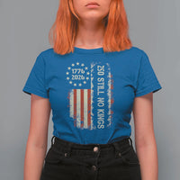 250 Still No Kings T Shirt For Women Vintage Patriotic Flag