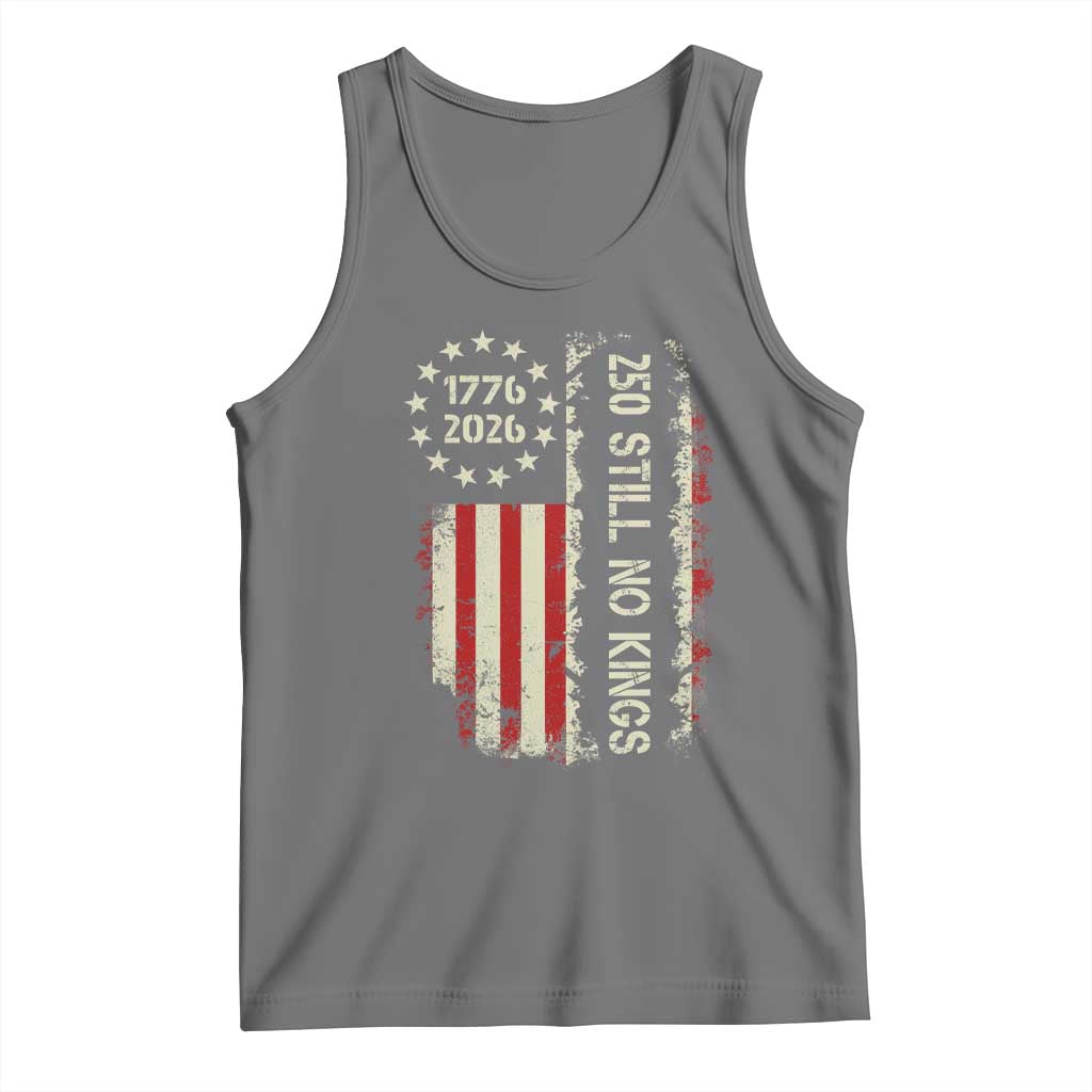250 Still No Kings Tank Top Vintage Patriotic Flag