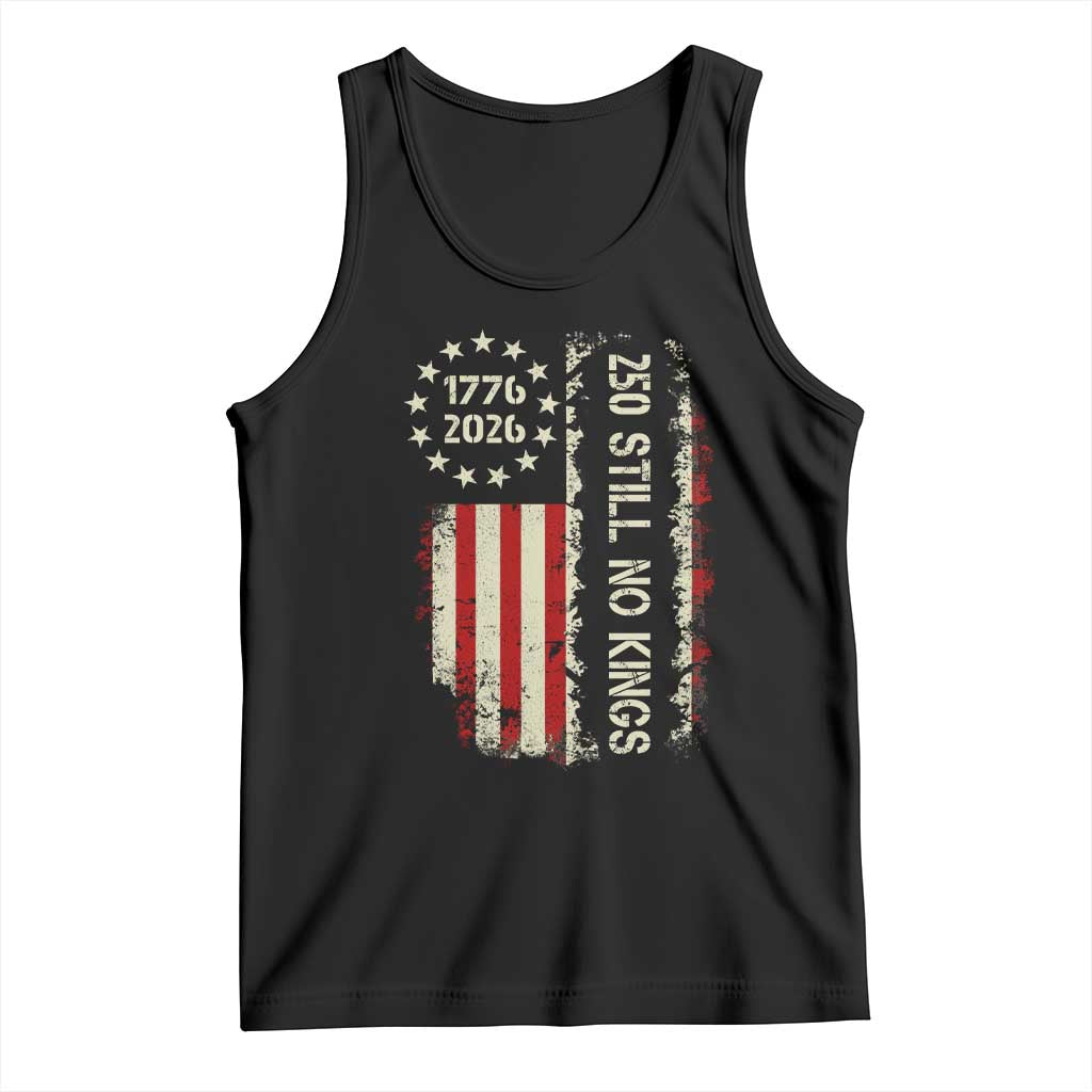 250 Still No Kings Tank Top Vintage Patriotic Flag