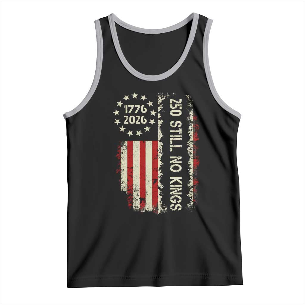 250 Still No Kings Tank Top Vintage Patriotic Flag