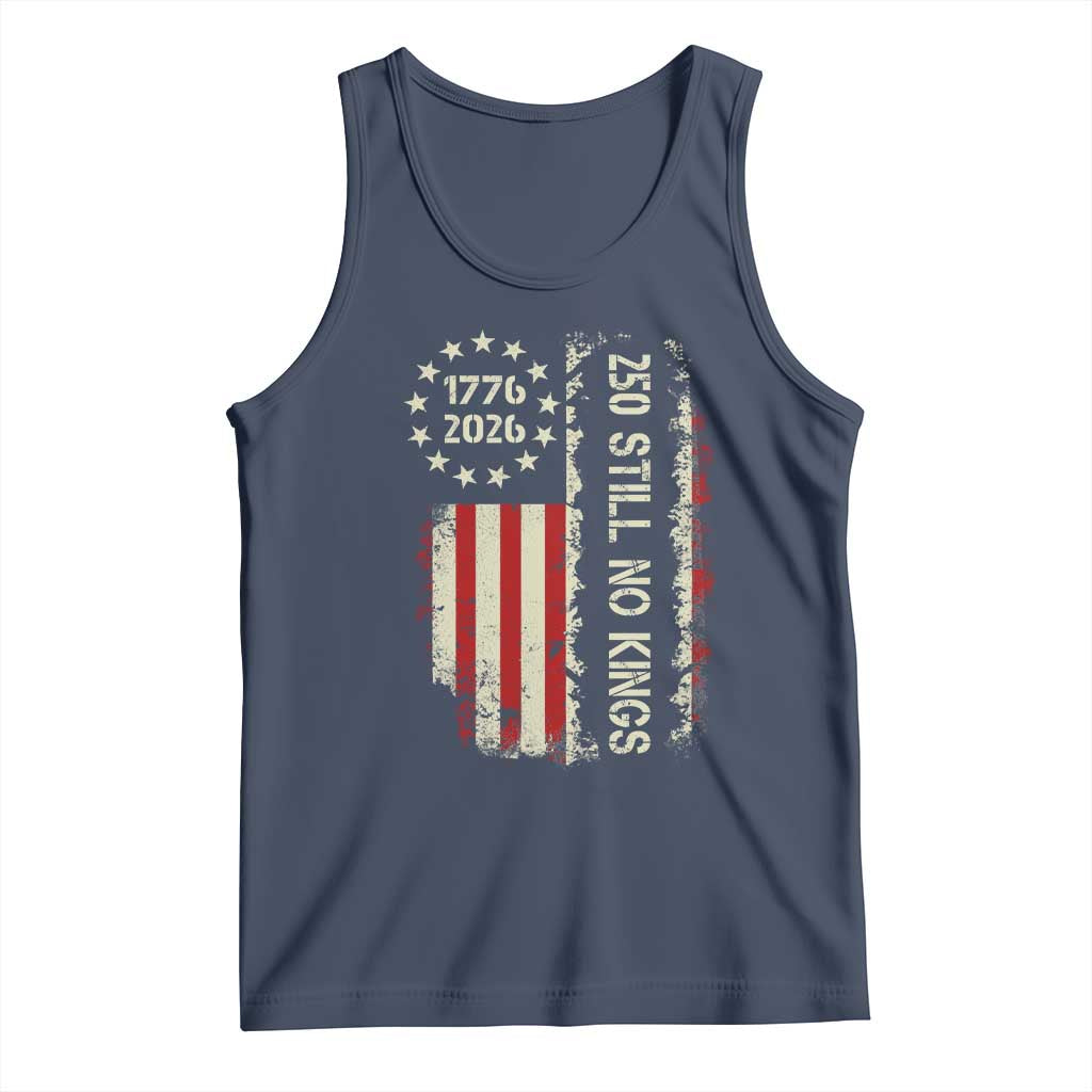 250 Still No Kings Tank Top Vintage Patriotic Flag