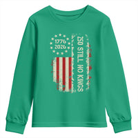 250 Still No Kings Youth Sweatshirt Vintage Patriotic Flag