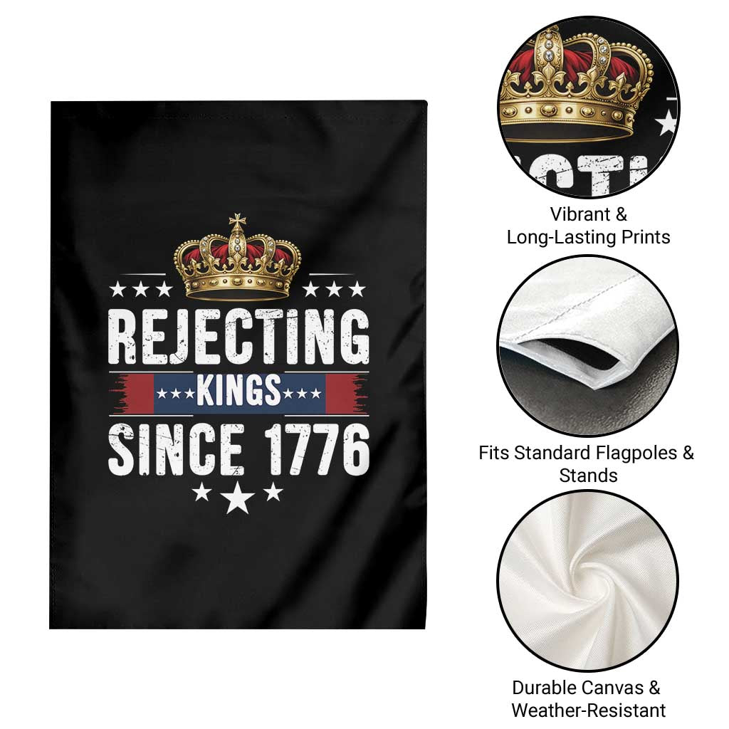 Rejecting Kings Since 1776 Garden Flag Anti Authoritarian Protest