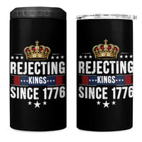 Rejecting Kings Since 1776 4 in 1 Can Cooler Tumbler Anti Authoritarian Protest