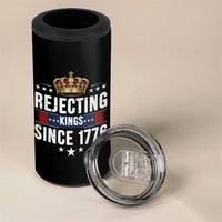 Rejecting Kings Since 1776 4 in 1 Can Cooler Tumbler Anti Authoritarian Protest