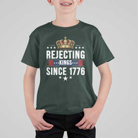 Rejecting Kings Since 1776 T Shirt For Kid Anti Authoritarian Protest