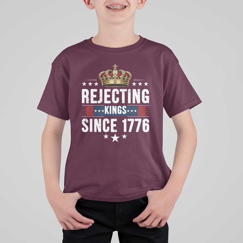 Rejecting Kings Since 1776 T Shirt For Kid Anti Authoritarian Protest