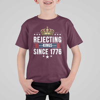 Rejecting Kings Since 1776 T Shirt For Kid Anti Authoritarian Protest