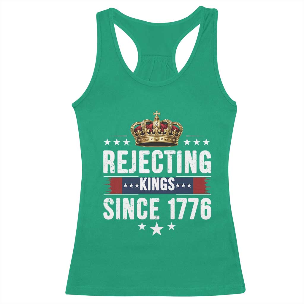 Rejecting Kings Since 1776 Racerback Tank Top Anti Authoritarian Protest