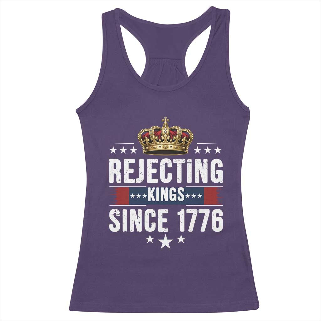 Rejecting Kings Since 1776 Racerback Tank Top Anti Authoritarian Protest