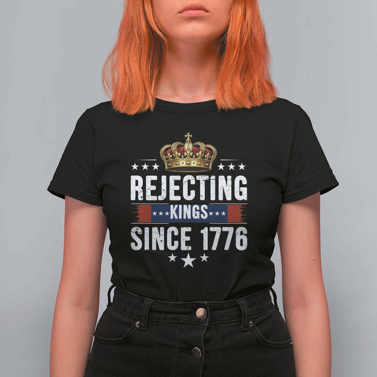 Rejecting Kings Since 1776 T Shirt For Women Anti Authoritarian Protest