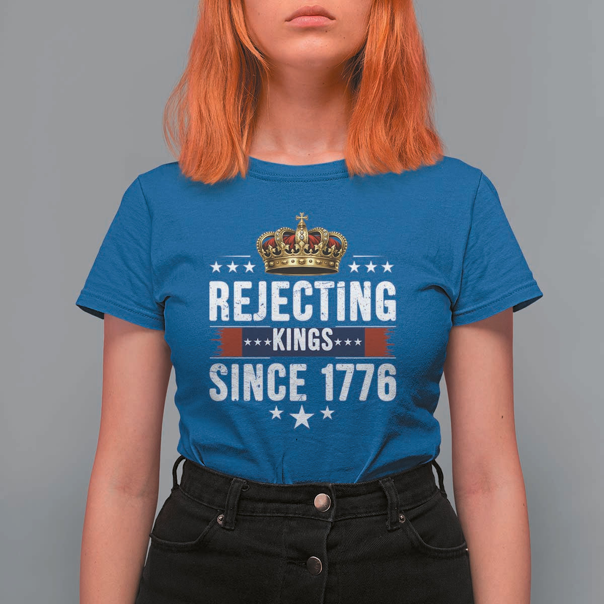 Rejecting Kings Since 1776 T Shirt For Women Anti Authoritarian Protest