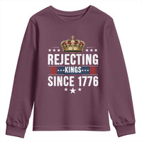 Rejecting Kings Since 1776 Youth Sweatshirt Anti Authoritarian Protest