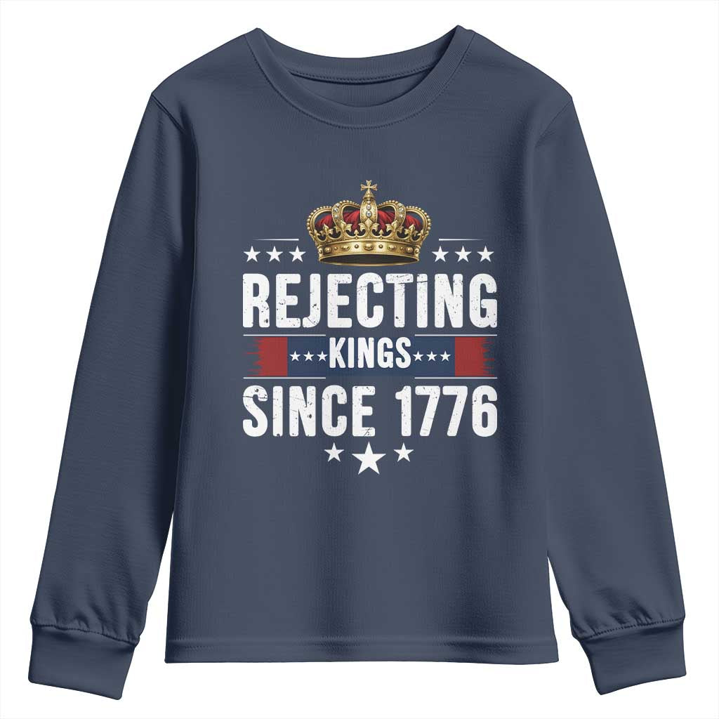 Rejecting Kings Since 1776 Youth Sweatshirt Anti Authoritarian Protest