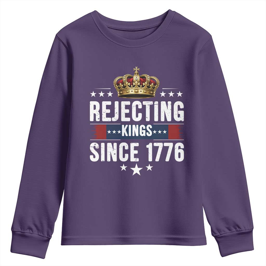 Rejecting Kings Since 1776 Youth Sweatshirt Anti Authoritarian Protest