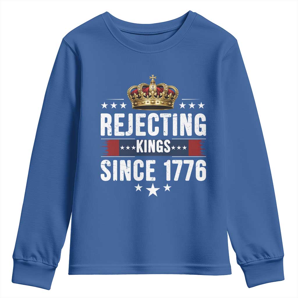 Rejecting Kings Since 1776 Youth Sweatshirt Anti Authoritarian Protest