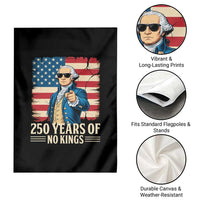No Kings 250 Years George Washington Garden Flag