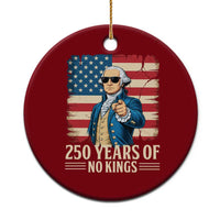 No Kings 250 Years George Washington Ceramic Ornament