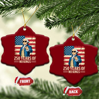 No Kings 250 Years George Washington Ceramic Ornament