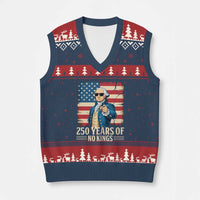No Kings 250 Years George Washington V-Neck Knit Sweater Vest