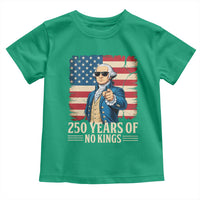 No Kings 250 Years George Washington Toddler T Shirt
