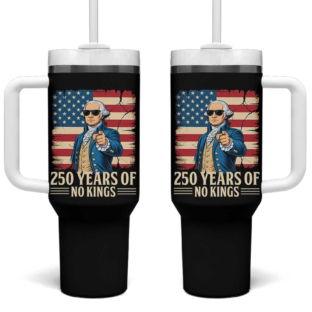 No Kings 250 Years George Washington Tumbler With Handle