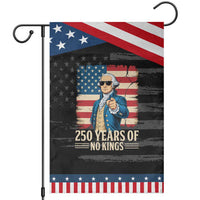 No Kings 250 Years George Washington Garden Flag