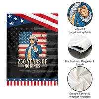 No Kings 250 Years George Washington Garden Flag